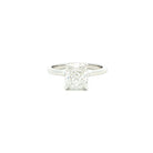 Platinum Cushion-Cut Diamond Solitaire Ring - Jackson Hole Jewelry Company