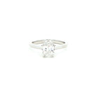 Oval Diamond Solitaire Engagement Ring in Platinum - Jackson Hole Jewelry Company