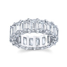 Emerald Cut Diamond Eternity Band in Platinum - Jackson Hole Jewelry Company