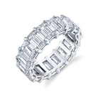 Emerald Cut Diamond Eternity Band in Platinum - Jackson Hole Jewelry Company