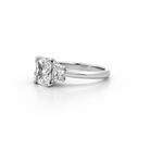 Radiant Cut Diamond Three Stone Engagement Ring in Platinum - Jackson Hole Jewelry Company