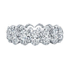 Oval Diamond Eternity Band in Platinum - Jackson Hole Jewelry Company