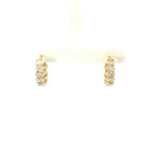Oval Diamond Hoop Earrings in 18K White Gold 3.85 Cttw - Jackson Hole Jewelry Company