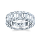 Emerald-Cut Diamond Eternity Band in Platinum - Jackson Hole Jewelry Company