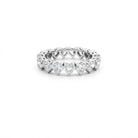 Diamond Heart Eternity Band in Platinum 3.32 Cttw - Jackson Hole Jewelry Company