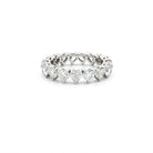 Diamond Heart Eternity Band in Platinum 3.32 Cttw - Jackson Hole Jewelry Company