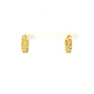 Cushion Cut Diamond Hoop Earrings in 18K Yellow Gold - Jackson Hole Jewelry Company