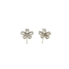 Flower Earrings with 18K White Gold - Jackson Hole Jewelry Company