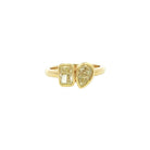 Fancy Yellow Diamond Two-Stone Ring in 18K Yellow Gold - Jackson Hole Jewelry Company
