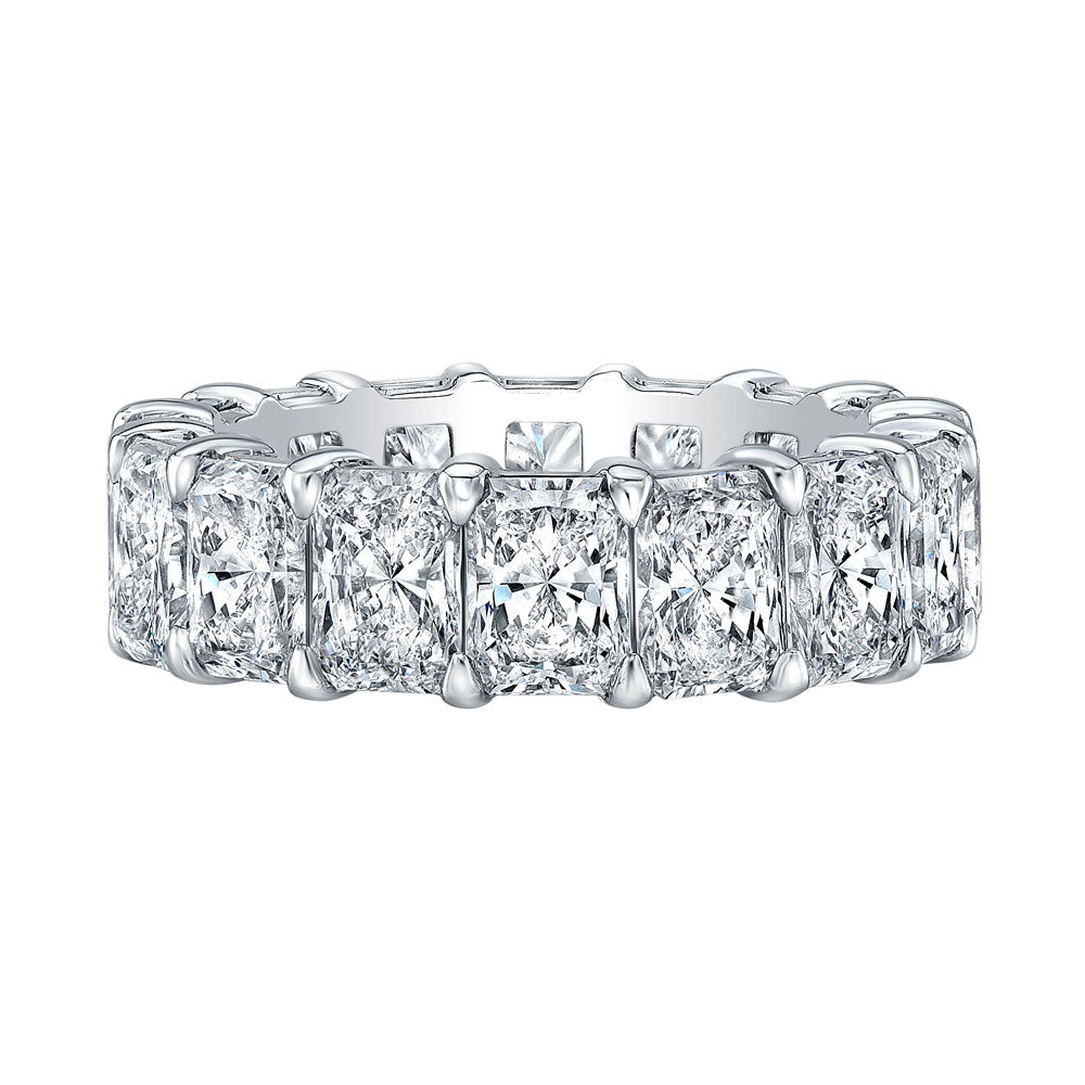 Radiant-Cut Diamond Eternity Band in Platinum - Jackson Hole Jewelry Company