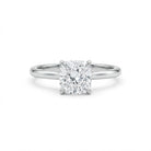 Cushion Cut Diamond Solitaire Ring in Platinum - Jackson Hole Jewelry Company