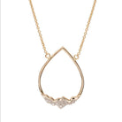 Jenny Lake Upside Down Diamond Teton Teardrop Necklace in 14K Gold - Jackson Hole Jewelry Company