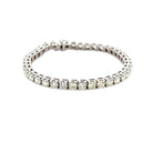 Round Brilliant Diamond Tennis Bracelet 11 carats in 14K White Gold - Jackson Hole Jewelry Company