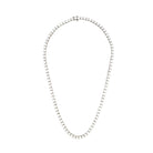 Round Brilliant Diamond Tennis Necklace 19 carats in 14K White Gold - Jackson Hole Jewelry Company