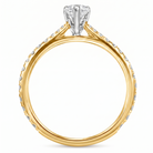 Le PeTeton Pear Diamond Solitaire Engagement Ring with Pavé Set in 18K Gold - Jackson Hole Jewelry Company