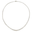 14K WHITE GOLD GRADUATING RIVIERA DIAMOND NECKLACE - Jackson Hole Jewelry Company