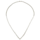 14K WHITE GOLD V SHAPE TENNIS NECKLACE - Jackson Hole Jewelry Company