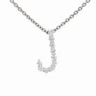 LUXE Diamond Letter Crafted in 18K White Gold - Jackson Hole Jewelry Company
