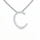 LUXE Diamond Letter Crafted in 18K White Gold - Jackson Hole Jewelry Company