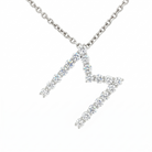 LUXE Diamond Letter Crafted in 18K White Gold - Jackson Hole Jewelry Company