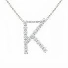 LUXE Diamond Letter Crafted in 18K White Gold - Jackson Hole Jewelry Company