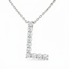 LUXE Diamond Letter Crafted in 18K White Gold - Jackson Hole Jewelry Company
