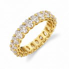 Oval Diamond Eternity Band in 18K Yellow Gold - Jackson Hole Jewelry Company
