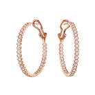 Broadway Collection 18K Gold Hoops with White Diamonds - 1.50 CTTW - Jackson Hole Jewelry Company