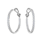 Broadway Collection 18K Gold Hoops with White Diamonds - 1.50 CTTW - Jackson Hole Jewelry Company