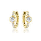 Broadway Collection 18K Gold Huggies with White Diamonds - 0.30 CT each - Jackson Hole Jewelry Company