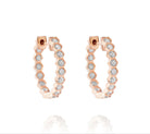 18K Gold Diamond Huggie Earrings – 0.70 Carats Total Weight - Jackson Hole Jewelry Company