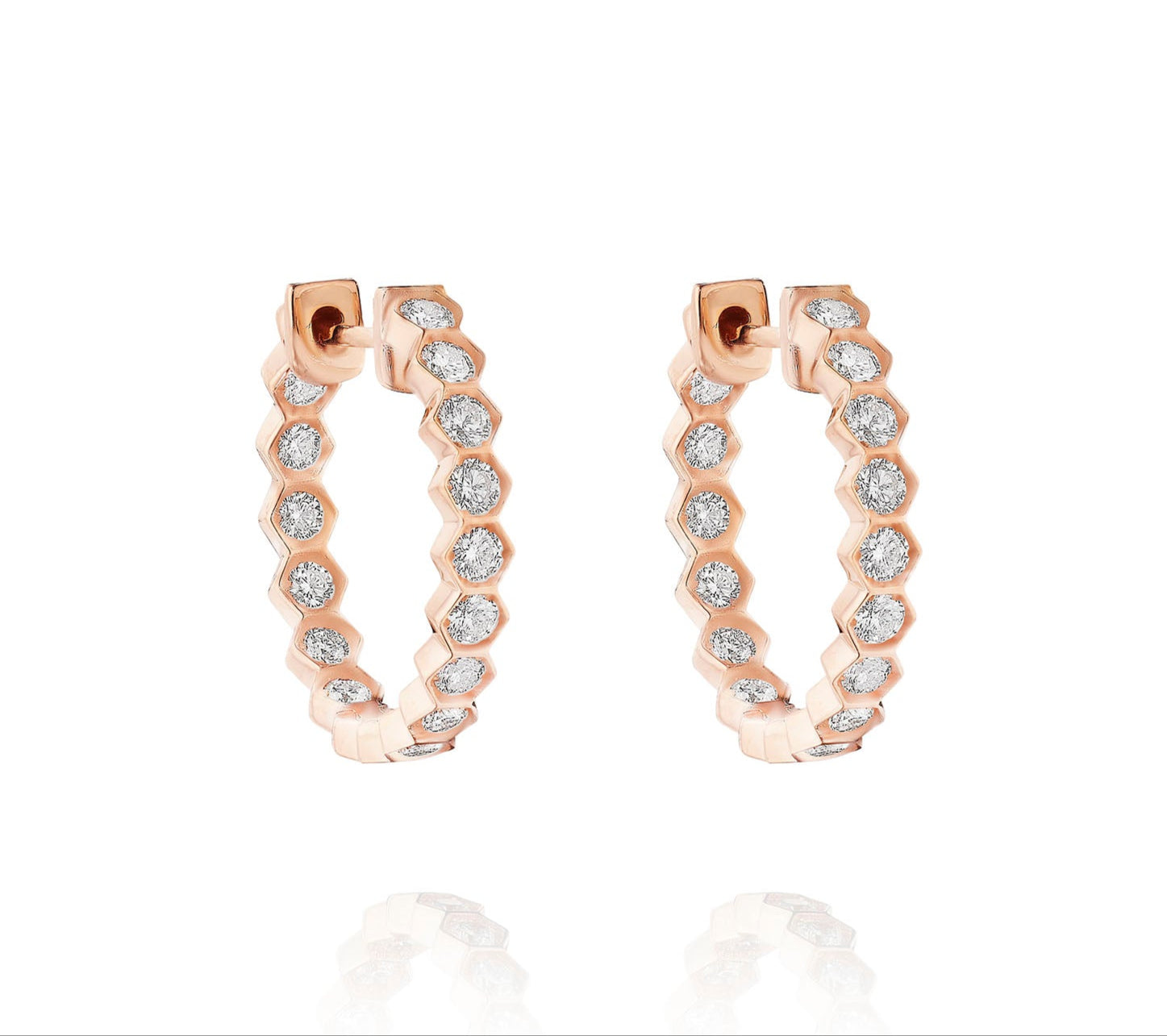 18K Gold Diamond Huggie Earrings – 0.70 Carats Total Weight - Jackson Hole Jewelry Company