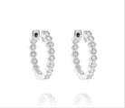 18K Gold Diamond Huggie Earrings – 0.70 Carats Total Weight - Jackson Hole Jewelry Company