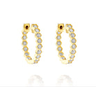 18K Gold Diamond Huggie Earrings – 0.70 Carats Total Weight - Jackson Hole Jewelry Company