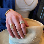 LUXE EDITION: 18 Karat Teton Stacking Rings™ (2 Ring Set) Yellow - Jackson Hole Jewelry Company