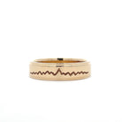 Carved Teton Mountain Stepped Edge Band - Jackson Hole Jewelry Company