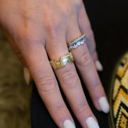 VENDORAFA 18K YELLOW GOLD RING WITH .52CTTW DIAMONDS