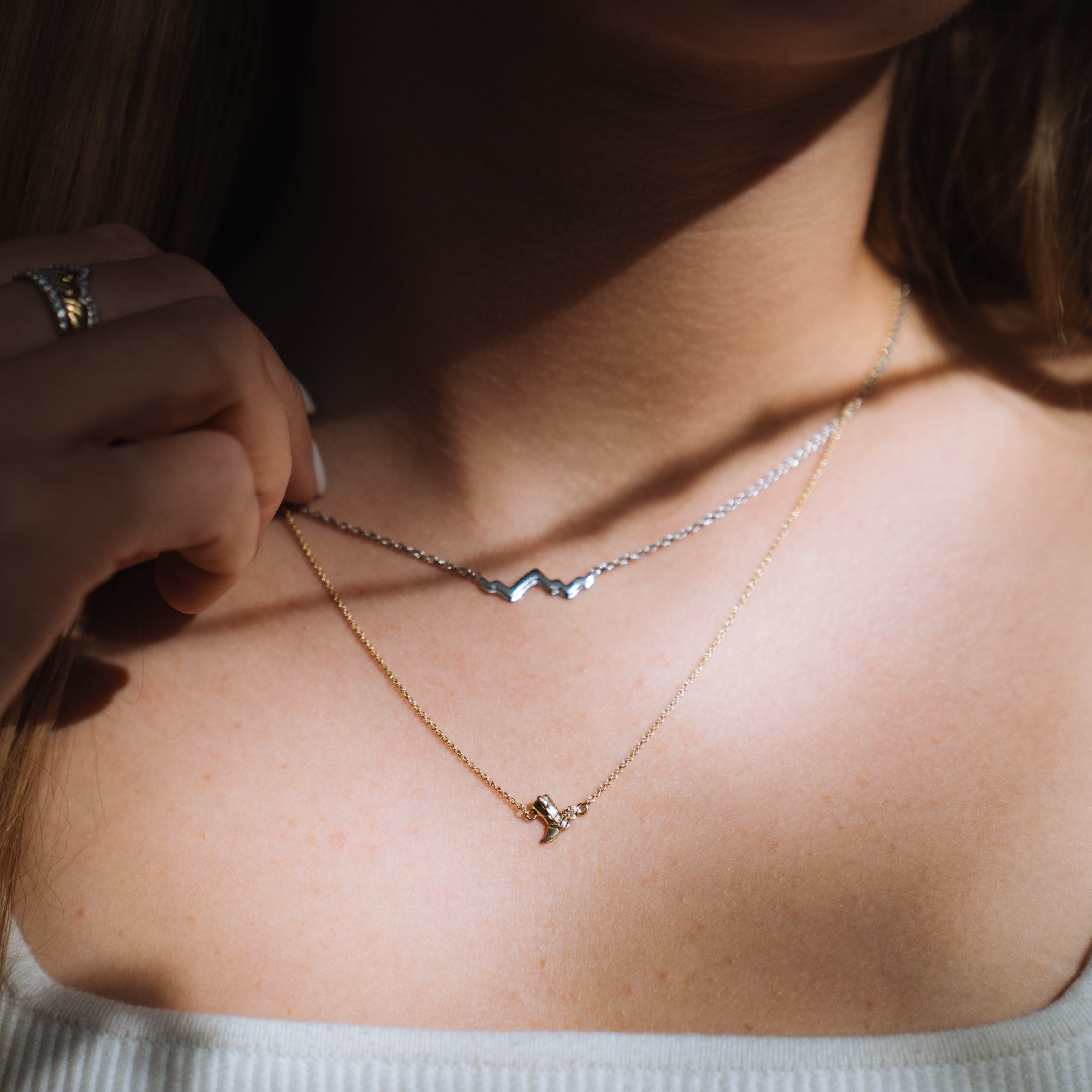 Tiny Teton Collection Cowboy Boot Necklace - Jackson Hole Jewelry Company