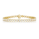 Hex Collection 18K Gold Bracelet with White Diamonds - Jackson Hole Jewelry Company