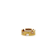 VENDORAFA 18K YELLOW GOLD RING WITH .52CTTW DIAMONDS