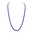 Omi Privé - Blue Sapphire Necklace in Platinum - Jackson Hole Jewelry Company