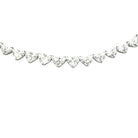 Heart-Cut Diamond Tennis Necklace with Platinum - Jackson Hole Jewelry Company