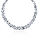 Fancy-Shape Diamond Statement Necklace in 18K White Gold - Jackson Hole Jewelry Company
