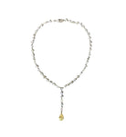 18K White & Yellow Gold Fancy Yellow and White Diamond Bar Necklace - Jackson Hole Jewelry Company