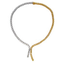 Fancy Yellow Diamond Lariat Necklace in 18K Yellow and White Gold 29.75 Cttw - Jackson Hole Jewelry Company