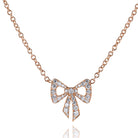 Picchiotti - Bow Diamond Necklace in 18K Rose Gold - Jackson Hole Jewelry Company