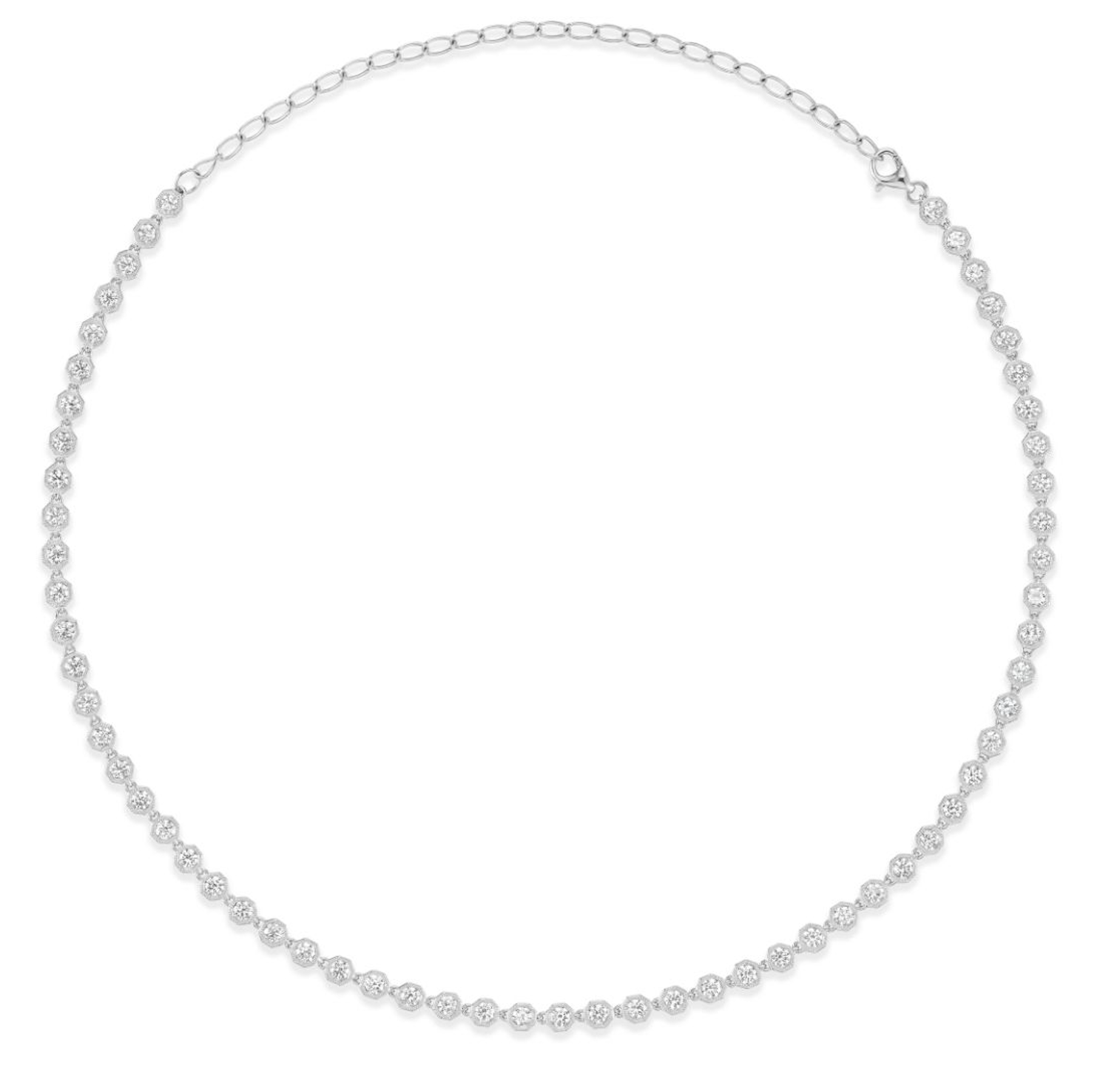 Broadway Collection 18K White Gold Diamond Necklace - Jackson Hole Jewelry Company