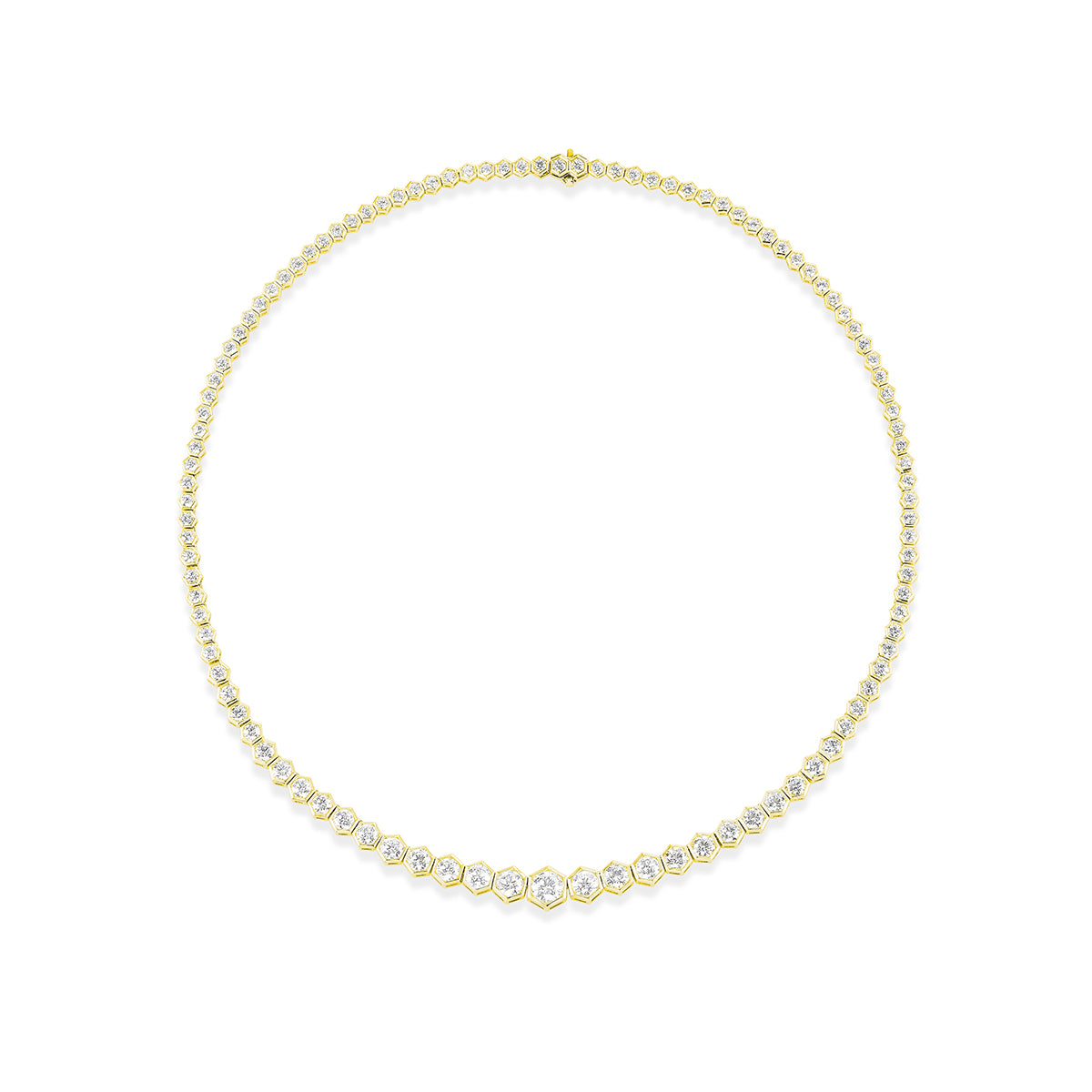 Broadway Collection 18K Gold Necklace with White Diamonds - 0.30 CT - Jackson Hole Jewelry Company