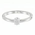 Le PeTeton Oval Cut Diamond Solitaire Engagement Ring in 18K Gold - Jackson Hole Jewelry Company