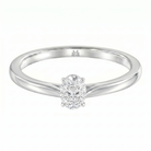 Le PeTeton Oval Cut Diamond Solitaire Engagement Ring in 18K Gold - Jackson Hole Jewelry Company